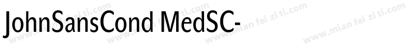 JohnSansCond MedSC字体转换